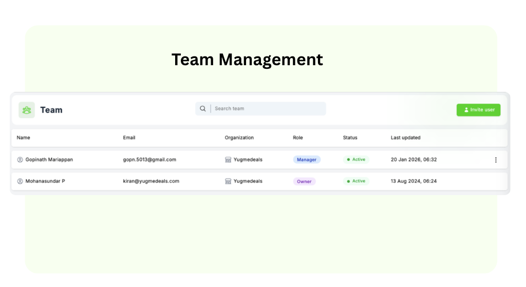 Team Management